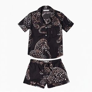 Desmond & Dempsey jaguar short PJ set S